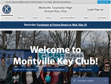Tablet Screenshot of montvillekeyclub.org